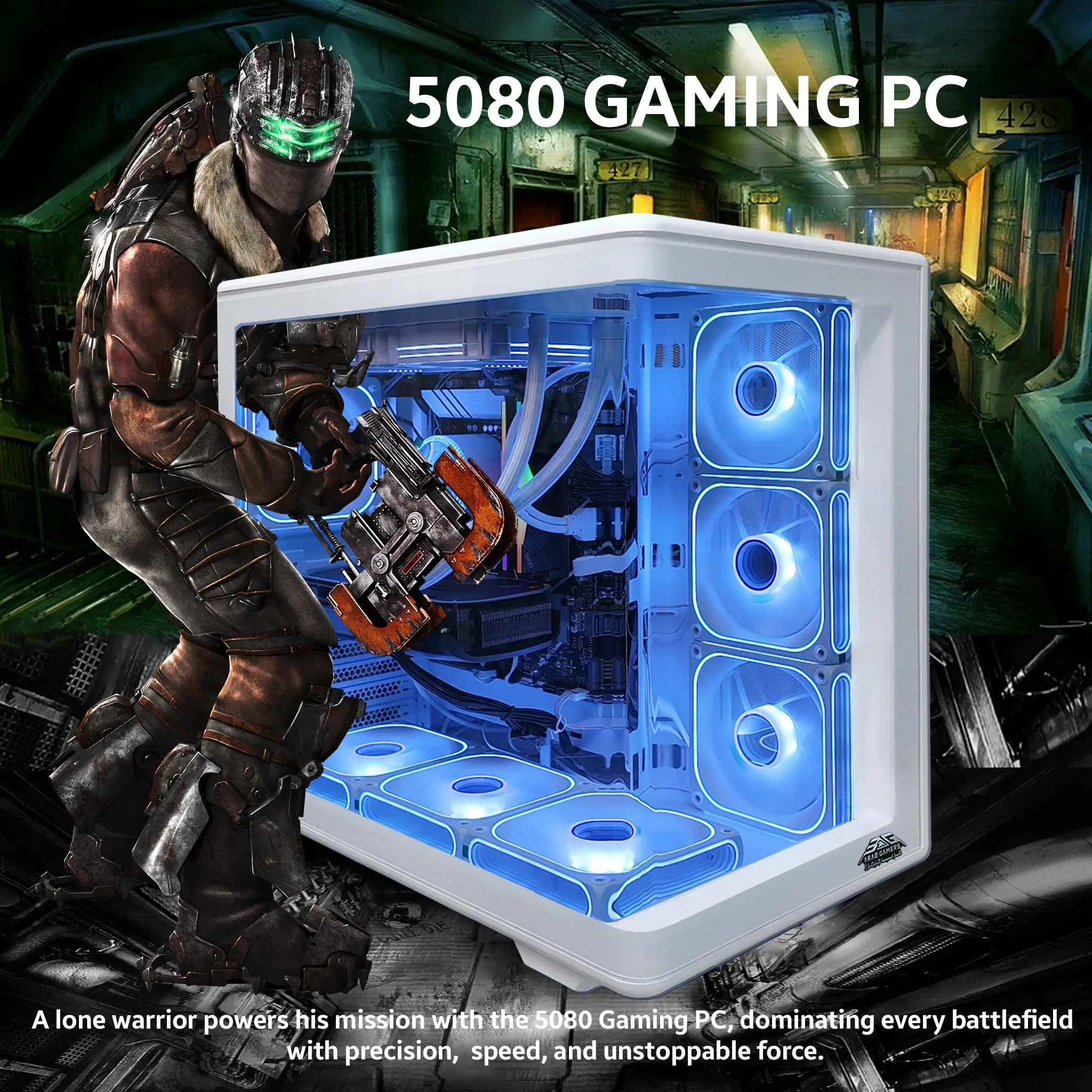 5080 Gaming PC, Intel Core Ultra 9 285K, NVIDIA GeForce RTX 5080 16GB GDDR7 Graphics Card, 32GB DDR5 RAM, 2TB NVMe SSD, Windows 11 Pro, White RGB Gaming Case - Image 3