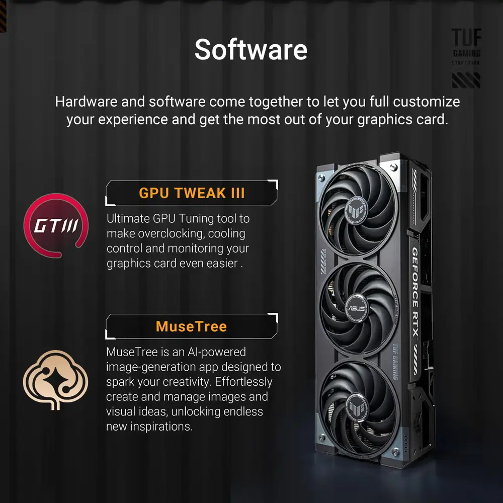 ASUS TUF Gaming GeForce RTX 5070 OC 12GB GDDR7 Graphics Card, AI TBD Engine Clock, DLSS 4 | 90YV0LZ0-M0AA00 - Image 6