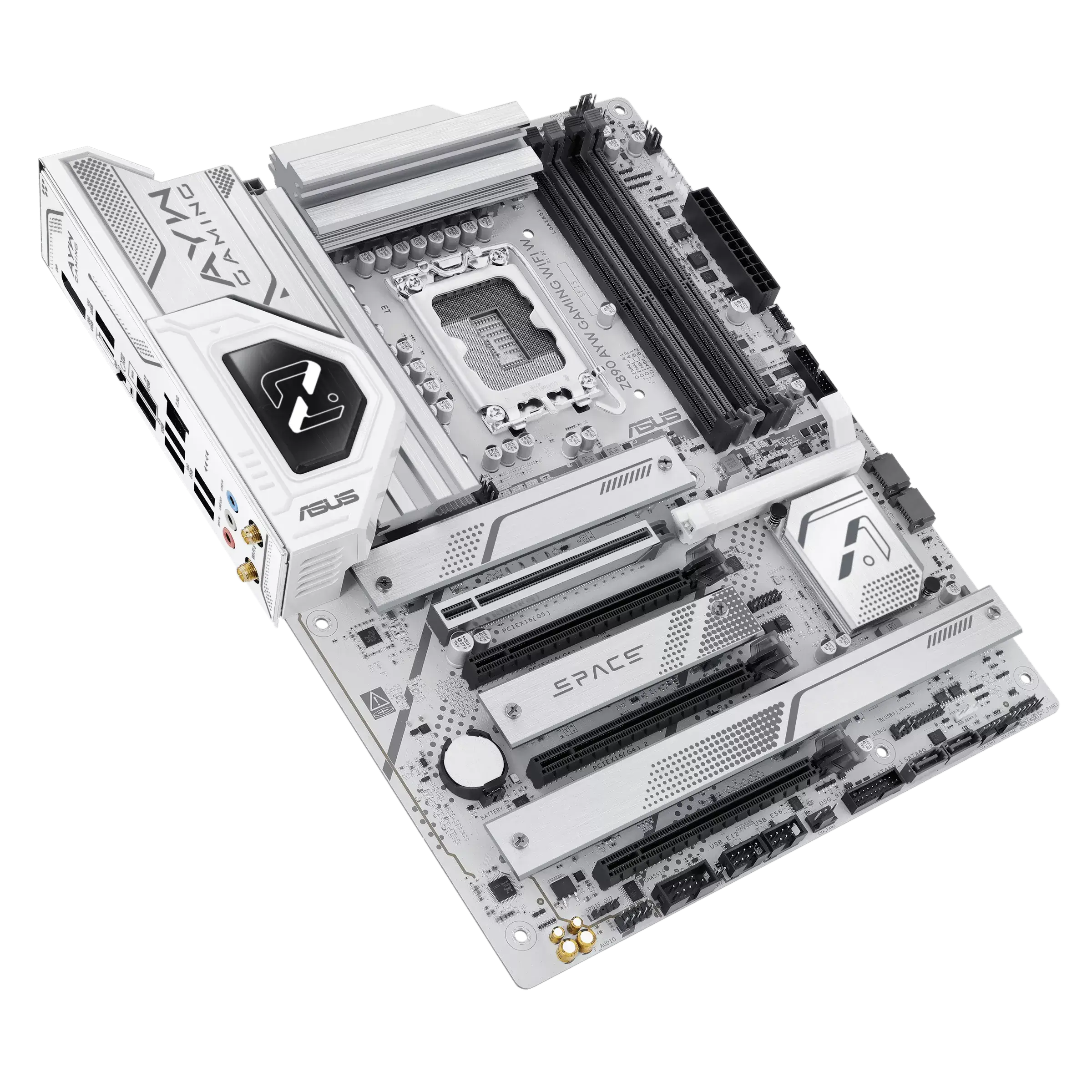 ASUS Z890-AYW Gaming WiFi W Motherboard, Intel Z890 Chipset, LGA1851 Socket, DDR5 Support, PCIe 5.0, WiFi, 2.5Gb Ethernet, ATX Gaming Motherboard | 90MB1I60-M0AAY0 - Image 6