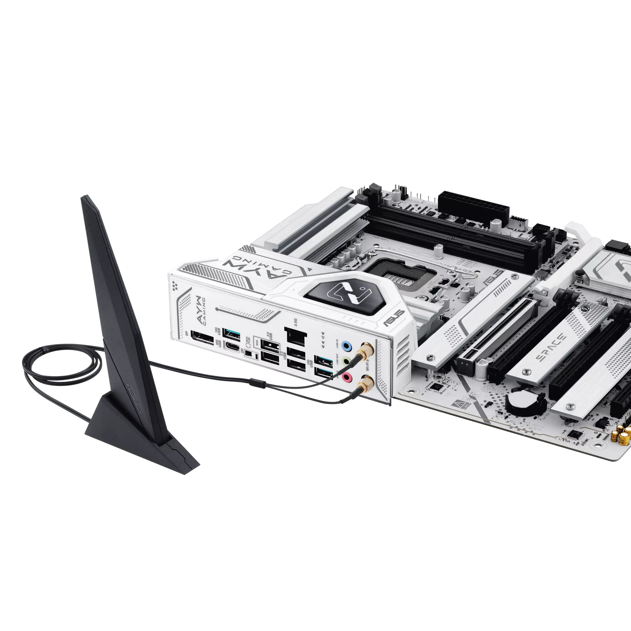 ASUS Z890-AYW Gaming WiFi W Motherboard, Intel Z890 Chipset, LGA1851 Socket, DDR5 Support, PCIe 5.0, WiFi, 2.5Gb Ethernet, ATX Gaming Motherboard | 90MB1I60-M0AAY0 - Image 7