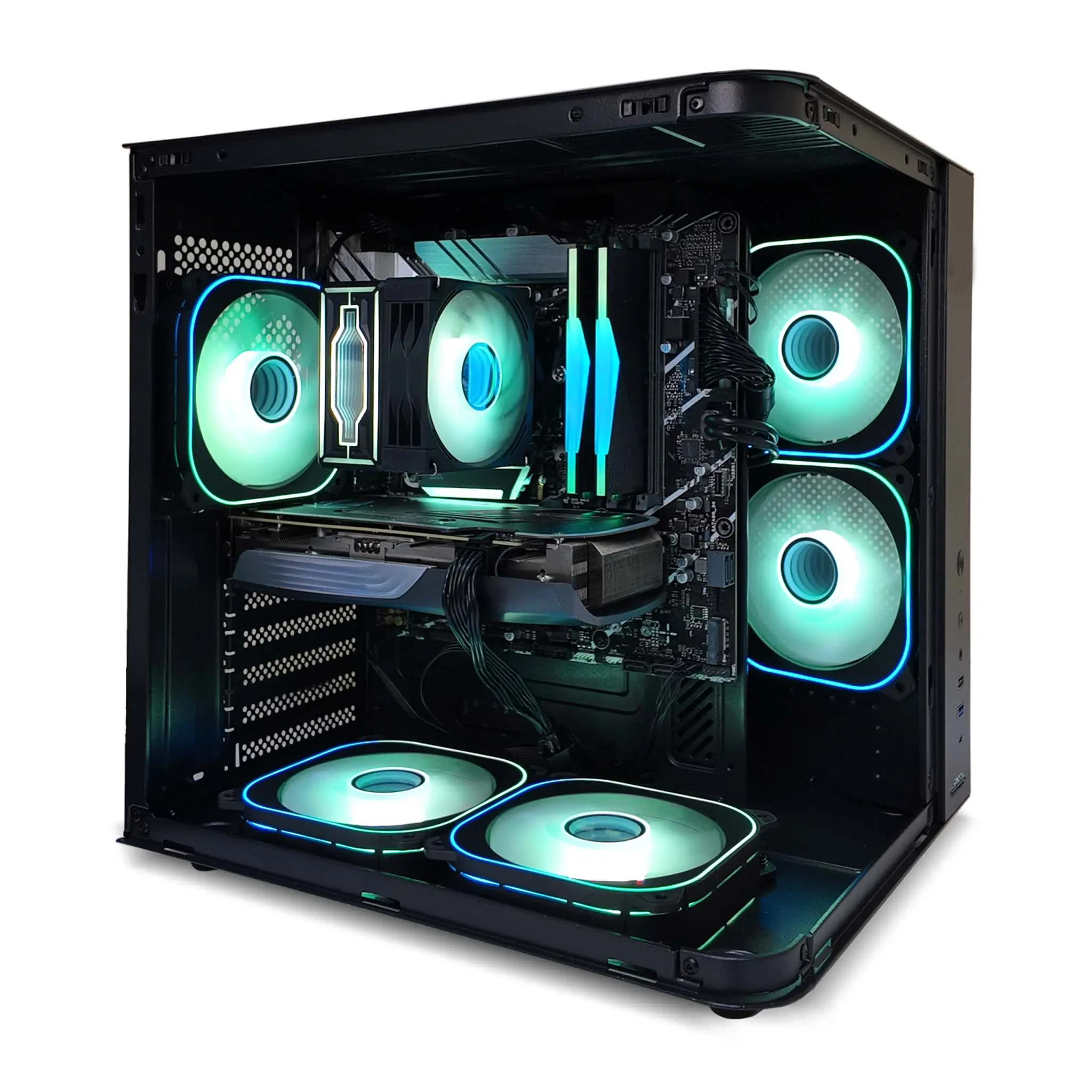 Compact Gaming PC, Intel Core i5-12400F, NVIDIA GeForce RTX 5060 8GB Graphics Card, 16GB DDR4 RAM, 1TB NVMe SSD, Windows 11 Pro, RGB Black Gaming Case - Image 3