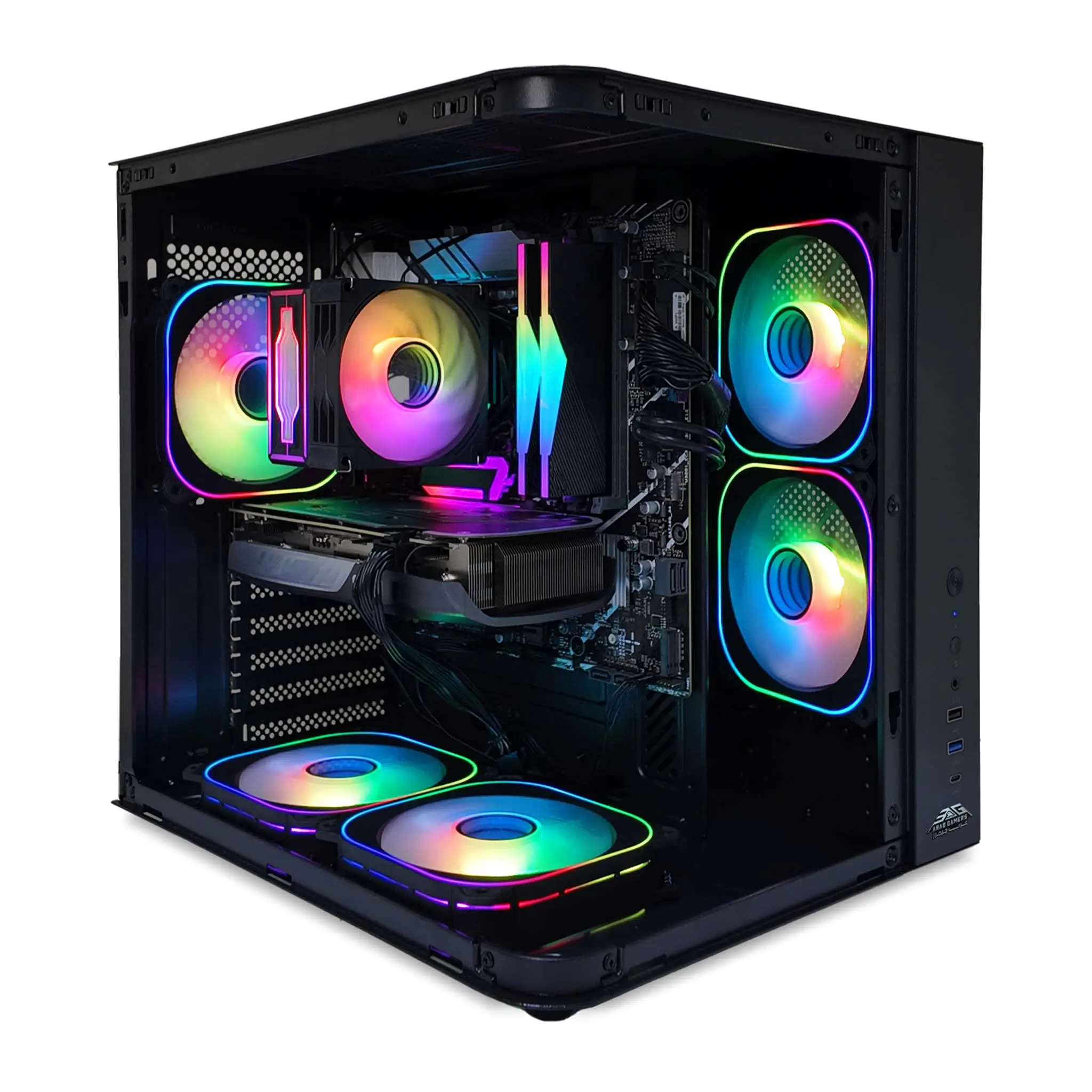 Compact Gaming PC, Intel Core i5-12400F, NVIDIA GeForce RTX 5060 8GB Graphics Card, 16GB DDR4 RAM, 1TB NVMe SSD, Windows 11 Pro, RGB Black Gaming Case - Image 4