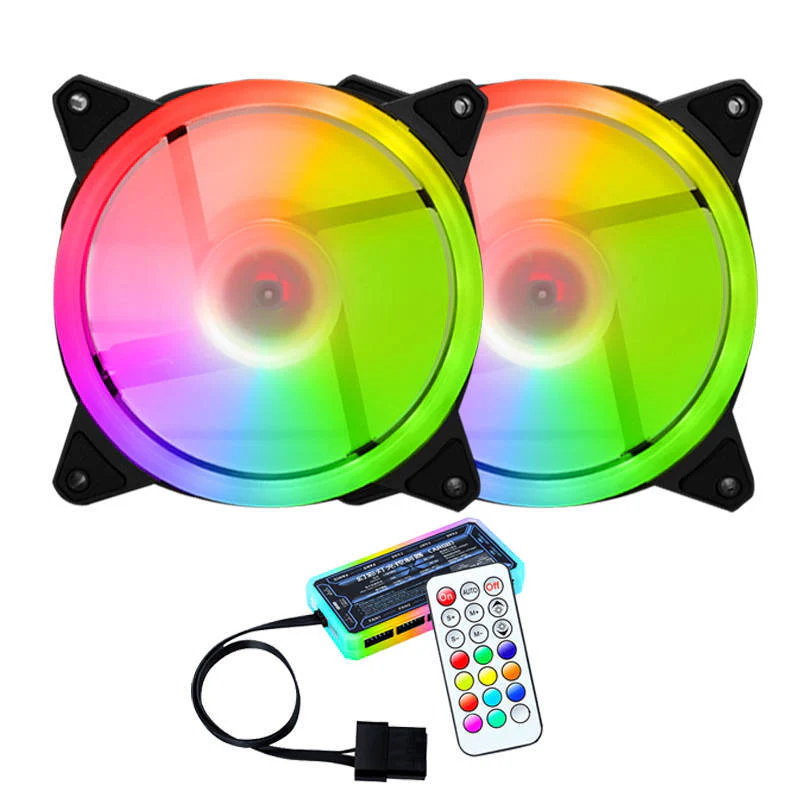 Bruce III WHITE 4 pcs 120MM ARGB Fans with Controller Tempered Glass E-ATX Mid Tower Computer PC Case - Image 3