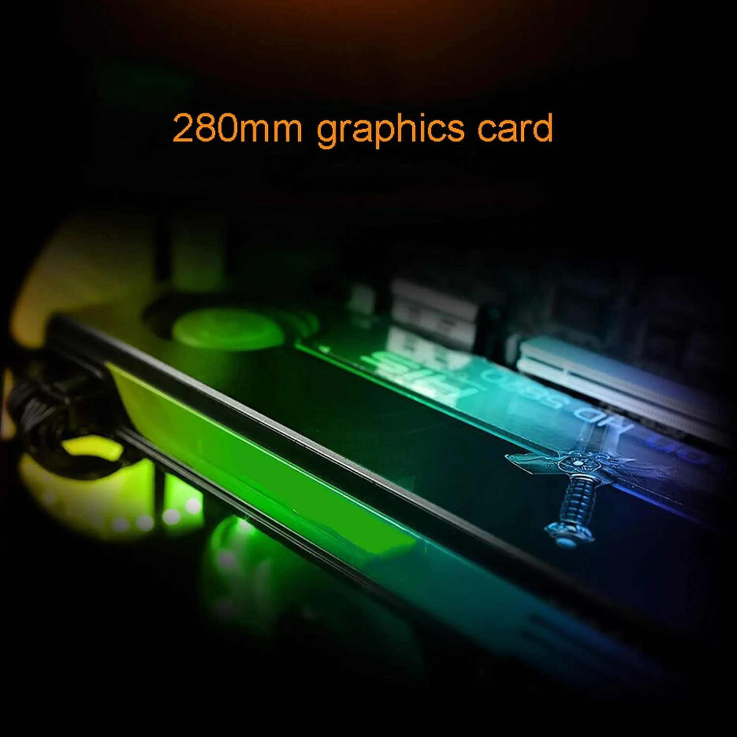 Airflow ATX Desktop Case USB 3.0 Ports with Tempered Glass Panels Gaming Desktop Computer Case Side Glass E-sports Chassis M-ATX Motherboard 2x200mm Fan, Tempered Glass ATX/M-ATX Computer PC Case Black - Image 5
