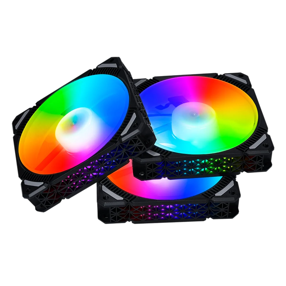 TrueNort PC Case Fan 120mm RGB 6Pin 12V 3W Black, Single Fan | TKK120 - Image 3