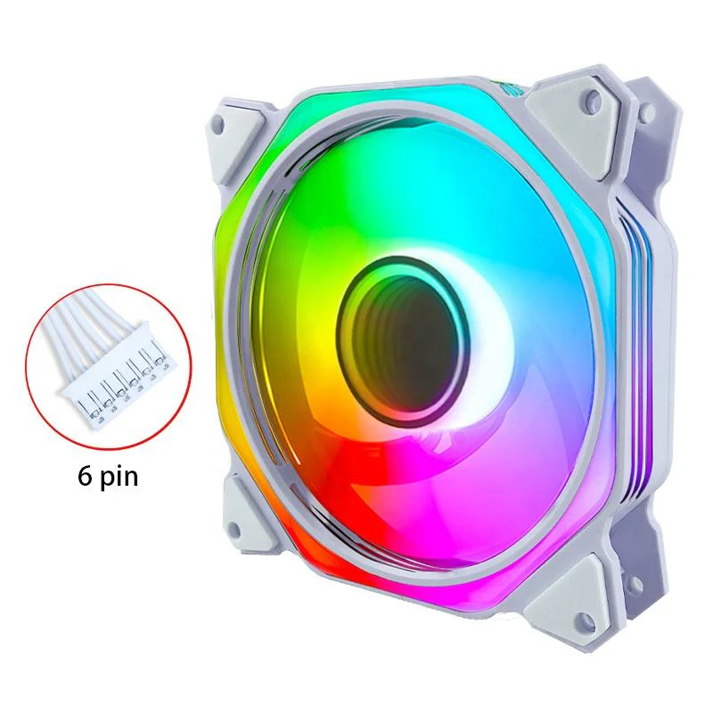 TrueNort Pc Case Fan 120mm RGB 6Pin 12V 3W White, Single Fan | MF-120-02 - Image 11