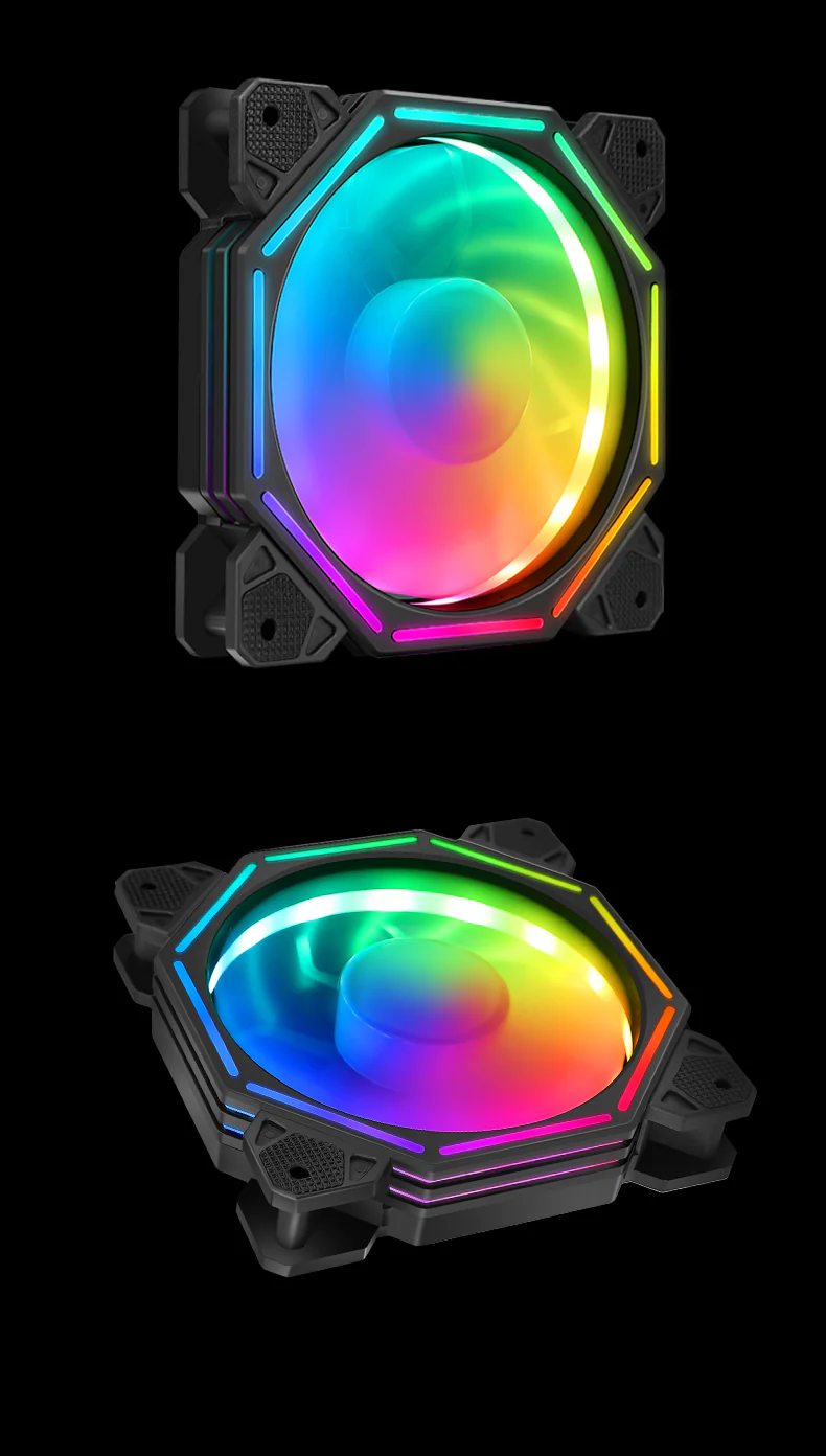 TrueNort Pc Case Fan 120mm RGB 6Pin 12V 3W Black, Single Fan | BJ-120-01 - Image 10