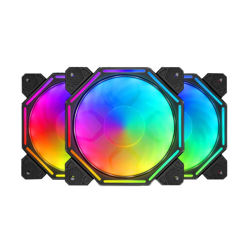 TrueNort Pc Case Fan 120mm RGB 6Pin 12V 3W Black, Single Fan | BJ-120-01 - Image 3