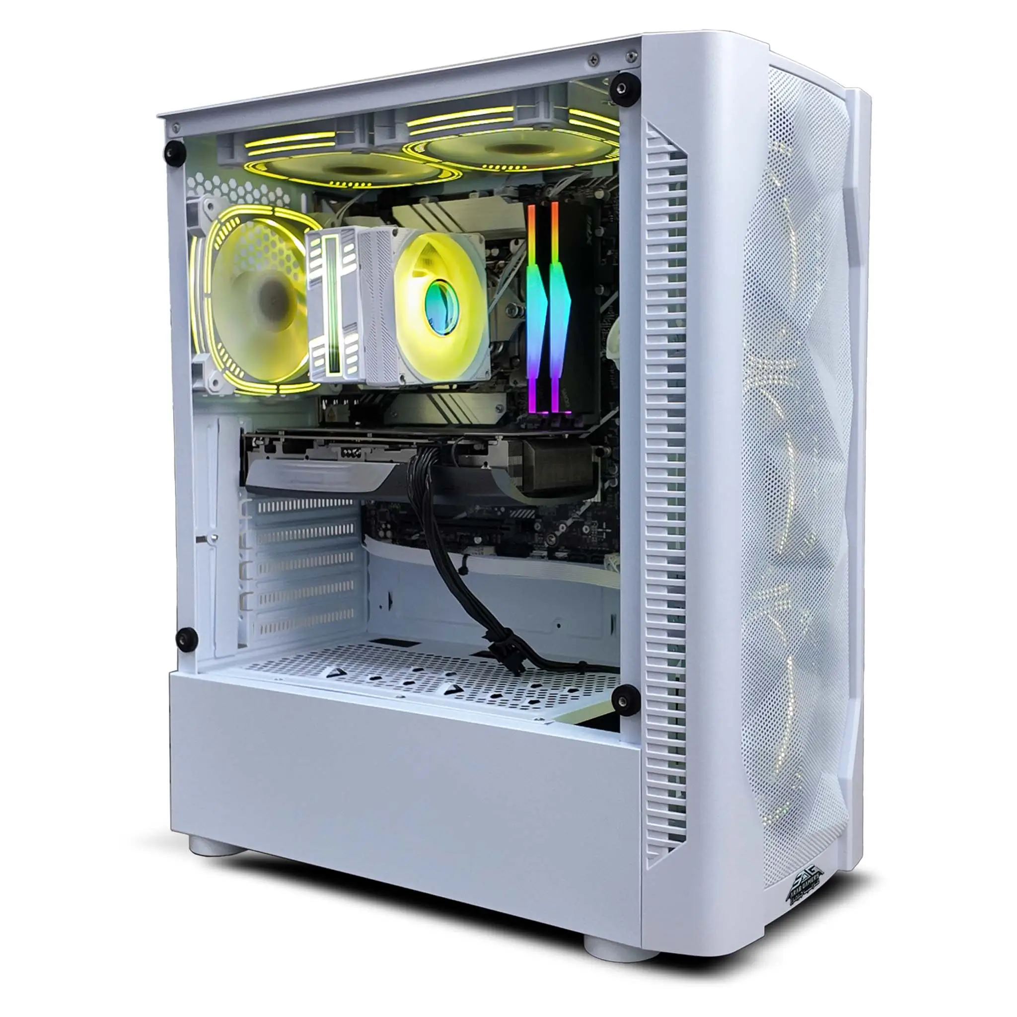 Core i5 Gaming PC, Intel Core i5-14400F, NVIDIA GeForce RTX 5050 8GB Graphics Card, 16GB DDR4 RAM, 1TB SSD, Windows 11 Pro, RGB White Gaming Case - Image 2