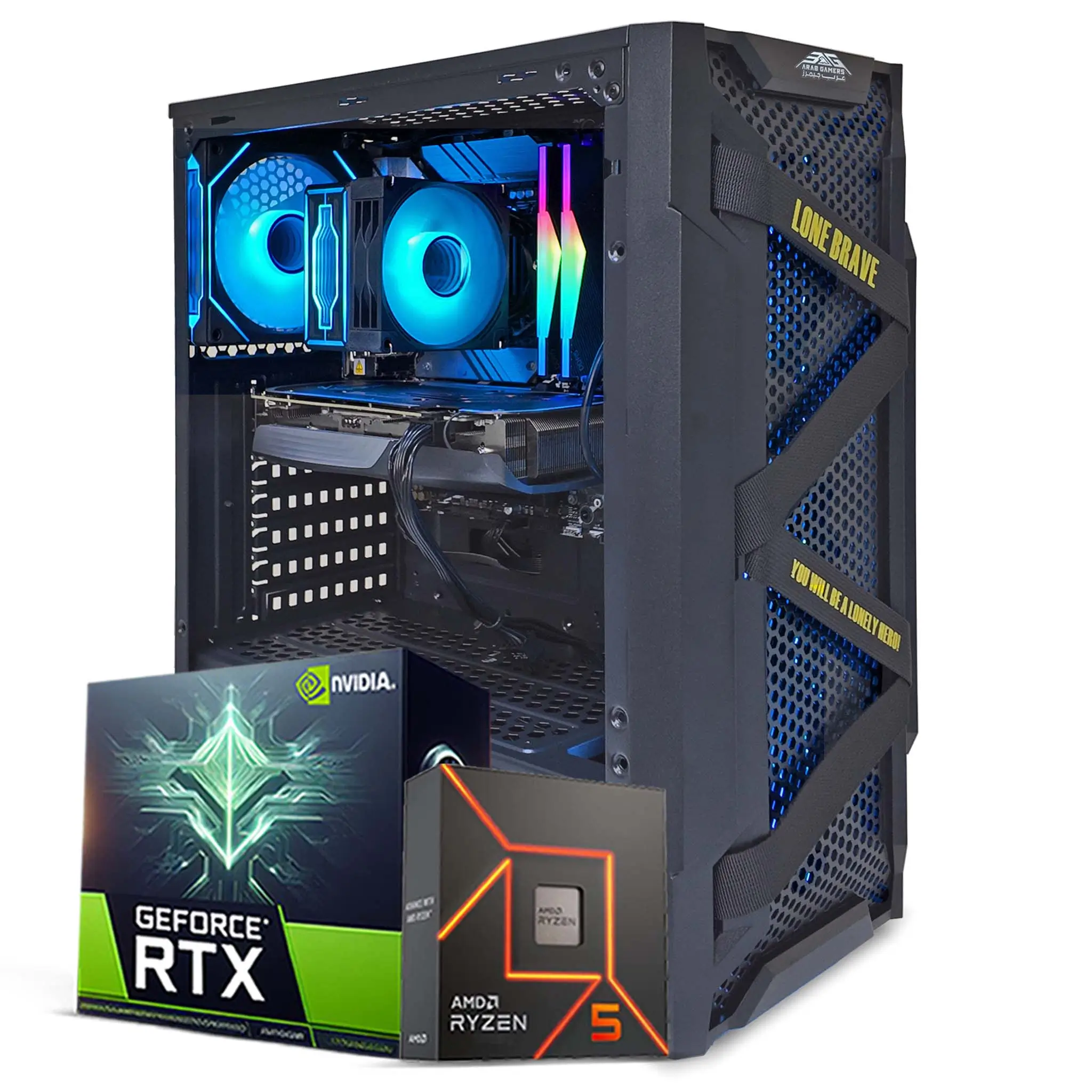 FIFA 22 Starter Gaming PC, Intel Core i5-14400F, NVIDIA RTX 3050 8GB Graphics, 8GB DDR4 RAM, 512GB NVMe SSD, Windows 11 Pro, RGB Black Case