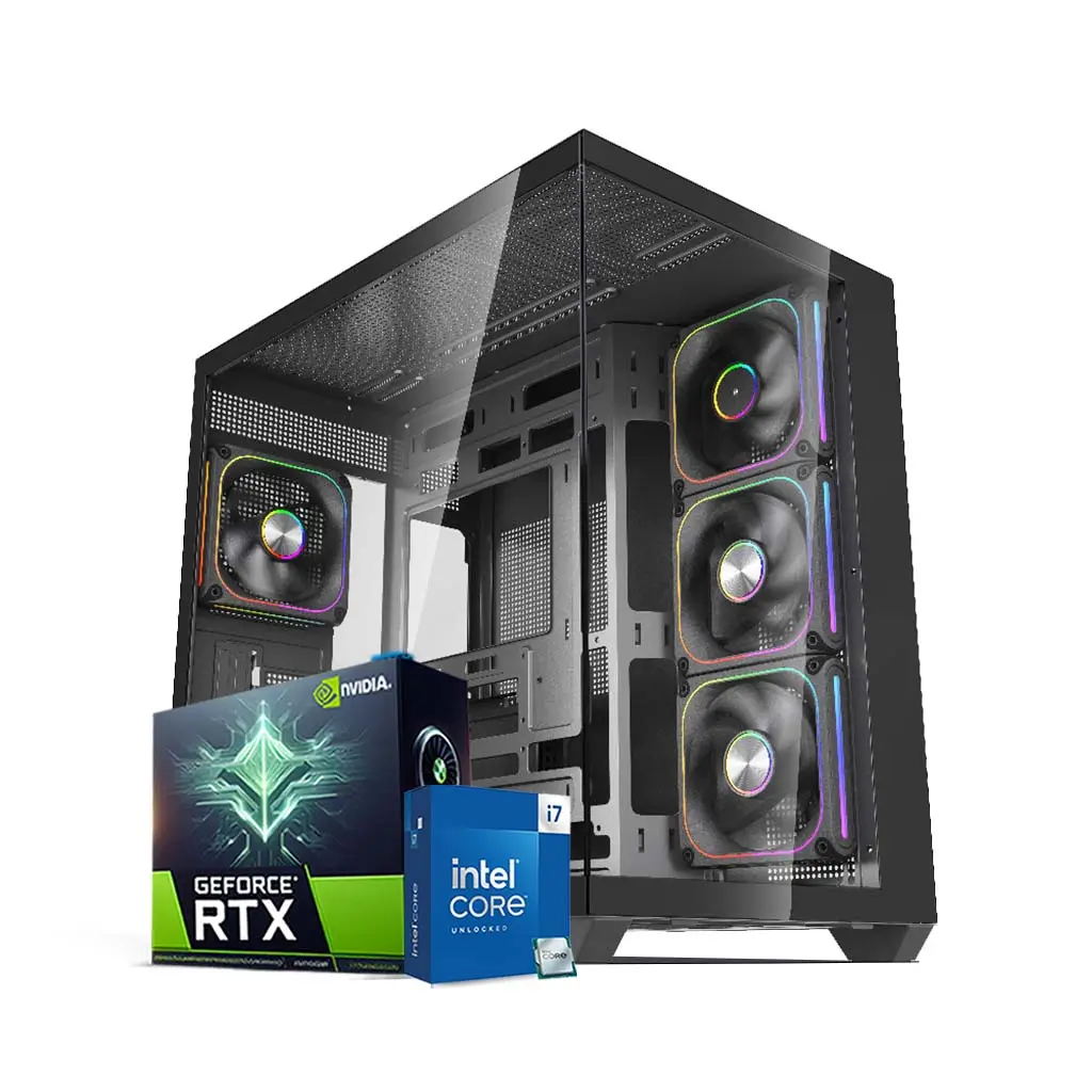 FIFA Gaming PC, Intel Core i7-12700K, NVIDIA RTX 5060 8GB Graphics, 16GB DDR5 RAM, 1TB NVMe SSD, Windows 11 Pro, RGB Black Case