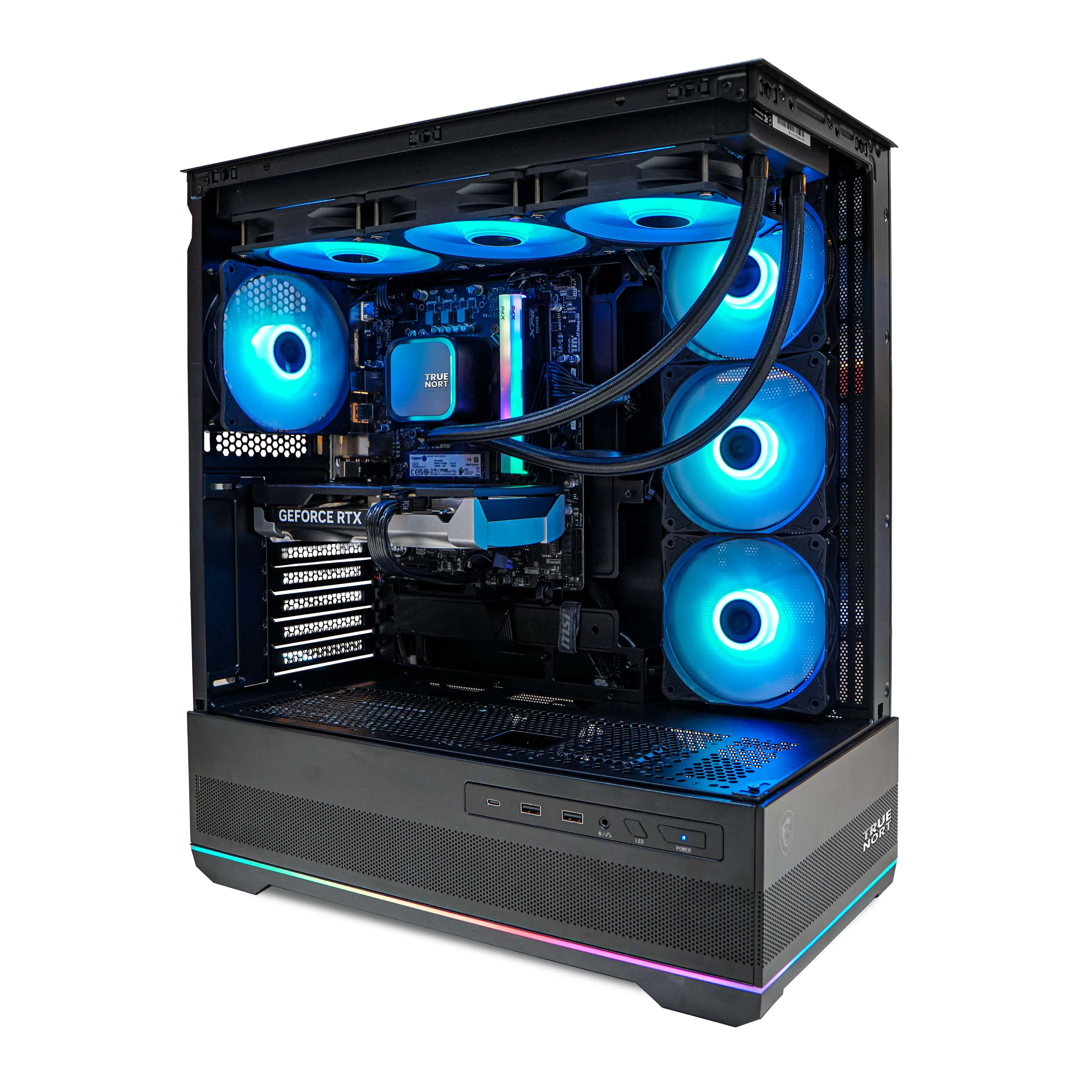 Gaming PC Delta, Intel Core i7-14700F, NVIDIA GeForce RTX 5060 8GB Graphics Card, 16GB DDR5 RAM, 1TB NVMe SSD, Windows 11 Pro, RGB Black Gaming Case - Image 2