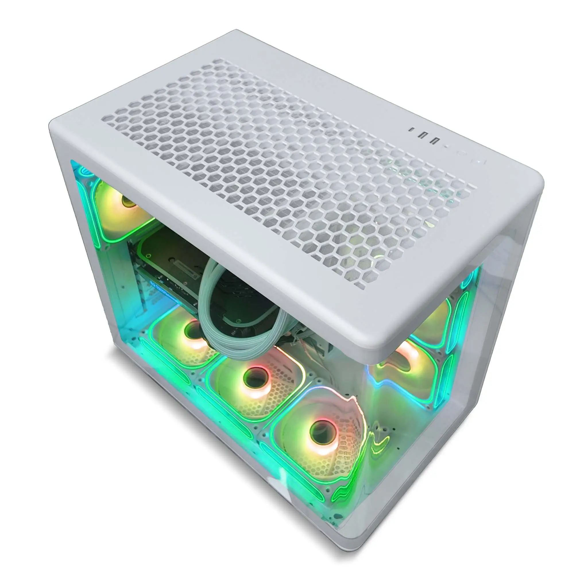 Gaming PC Elite, Intel Core Ultra 7 265K, NVIDIA GeForce RTX 5070 12GB Graphics, 32GB DDR5 RAM, 1TB SSD, Windows 11 Pro, RGB Gaming Case White - Image 4