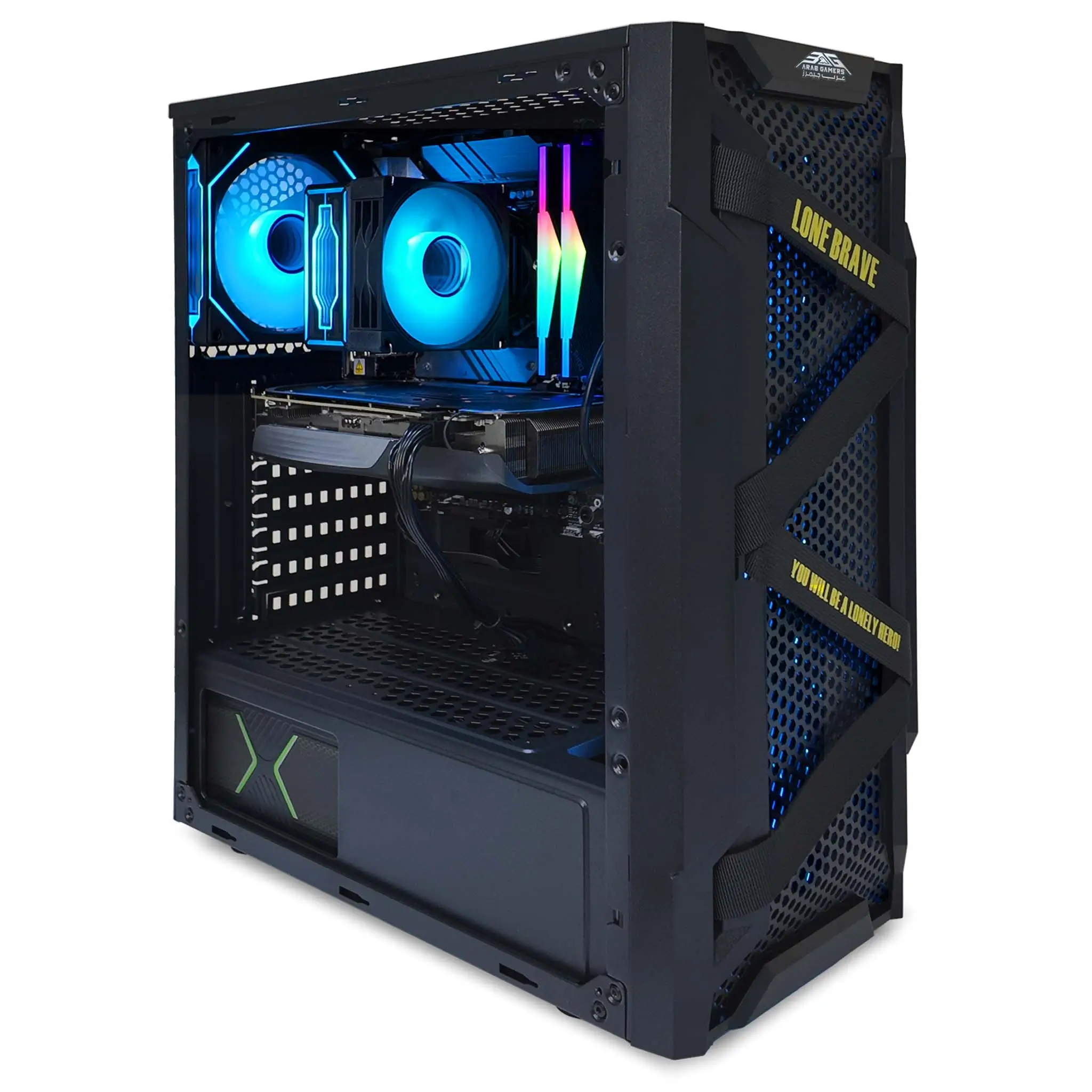 Gaming PC, AMD Ryzen 5 9600X, NVIDIA Geforce RTX 5060 Ti 16GB, 16GB DDR5 RAM, 1TB NVMe SSD, RGB Black Gaming Case - UAE - Image 3