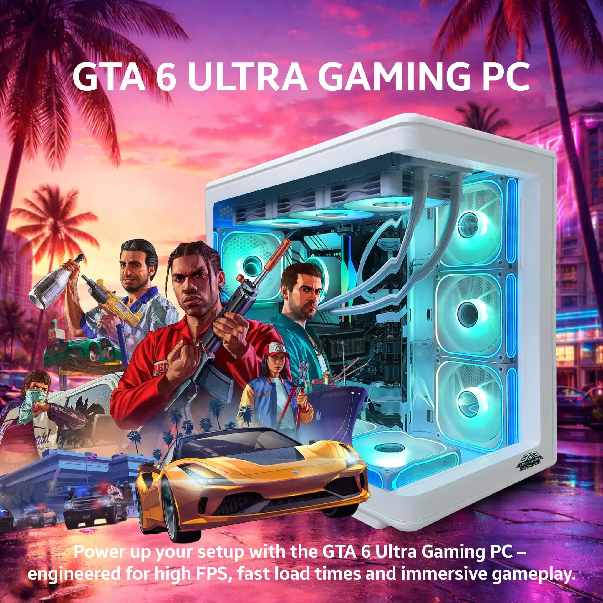 GTA 6 Ultra Gaming PC, Intel Core i7-14700F, NVIDIA GeForce RTX 5080 16GB GDDR7 Graphics, 32GB DDR5 RAM, 2TB SSD, Windows 11 Pro, White RGB Gaming Case - Image 3