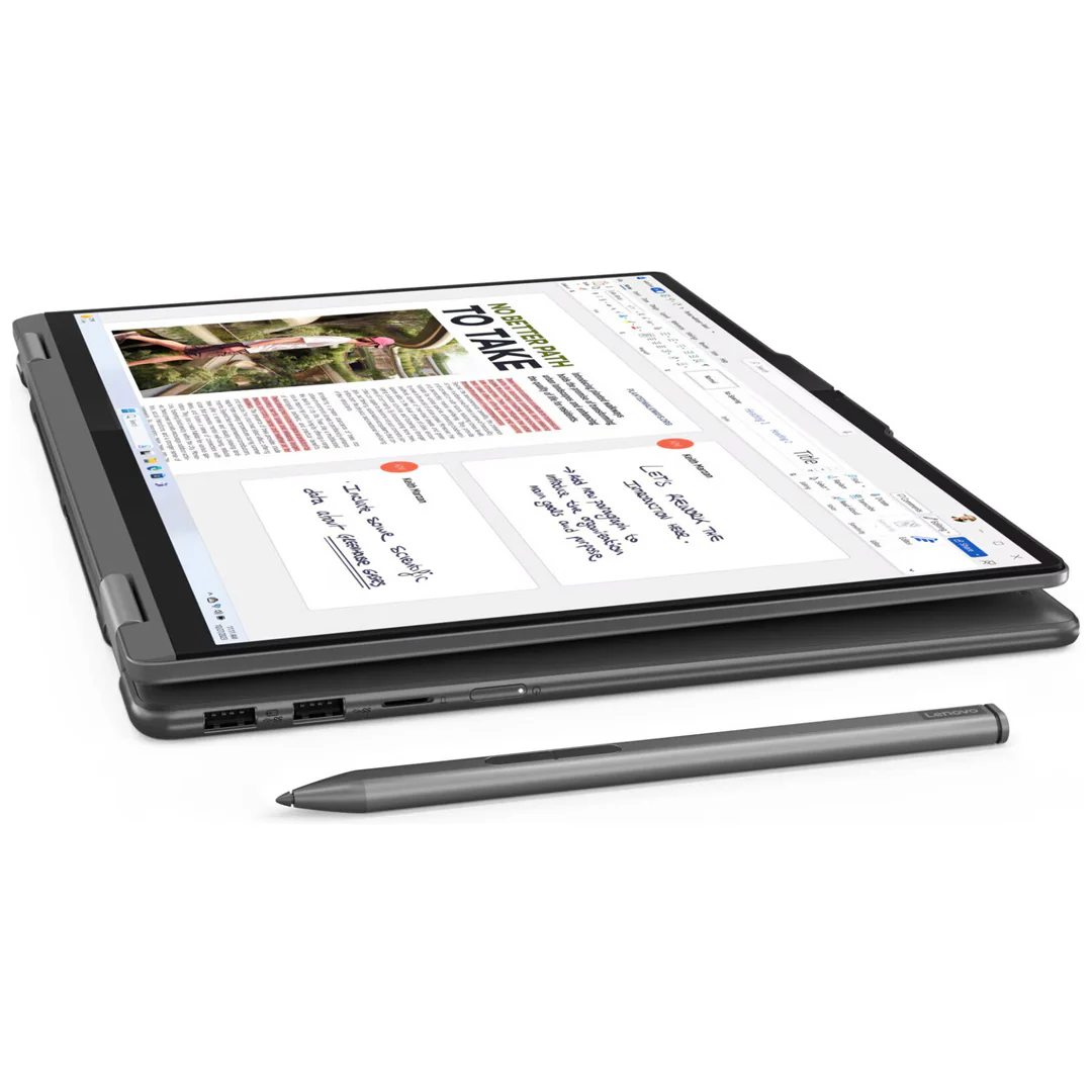 Lenovo Yoga 7 2-in-1 161ML9 Laptop, 16" WUXGA Touch Display, Intel Core Ultra 7 155U, 16GB RAM, 1TB SSD, Wi-Fi 6, Backlit Keyboard, Windows 11 Home, Storm Grey - Image 4