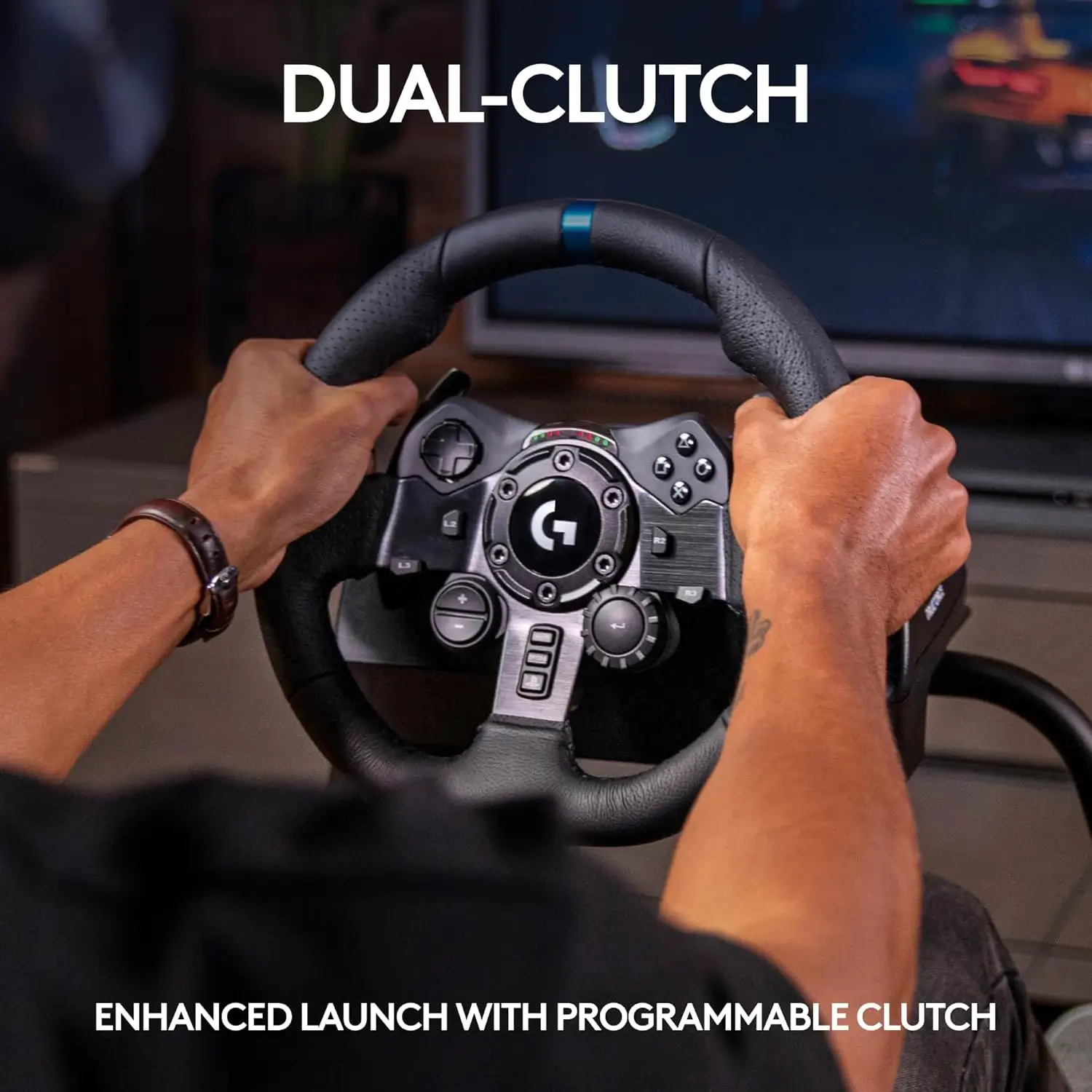 Logitech G923 Racing Wheel and Pedals with TRUEFORCE for PlayStation and PC – UAE | 941-000147 - Image 4