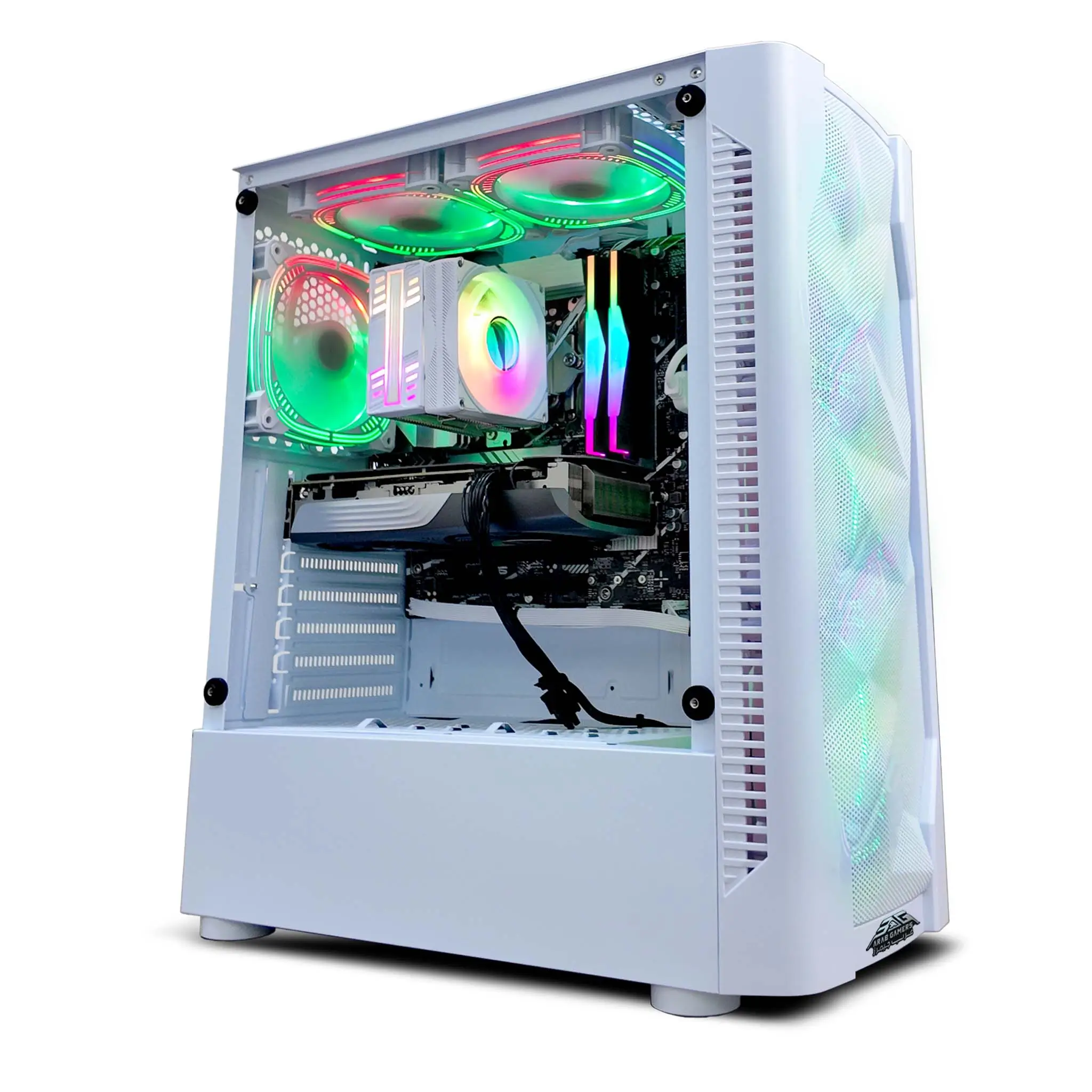 Moon Gaming PC, Intel Core i5-12400F, Nvidia RTX 5060 8GB GDDR7 Graphics, 32GB DDR4 RAM, 1TB NVMe SSD, Windows 11 Pro, RGB White Gaming Case - Image 2