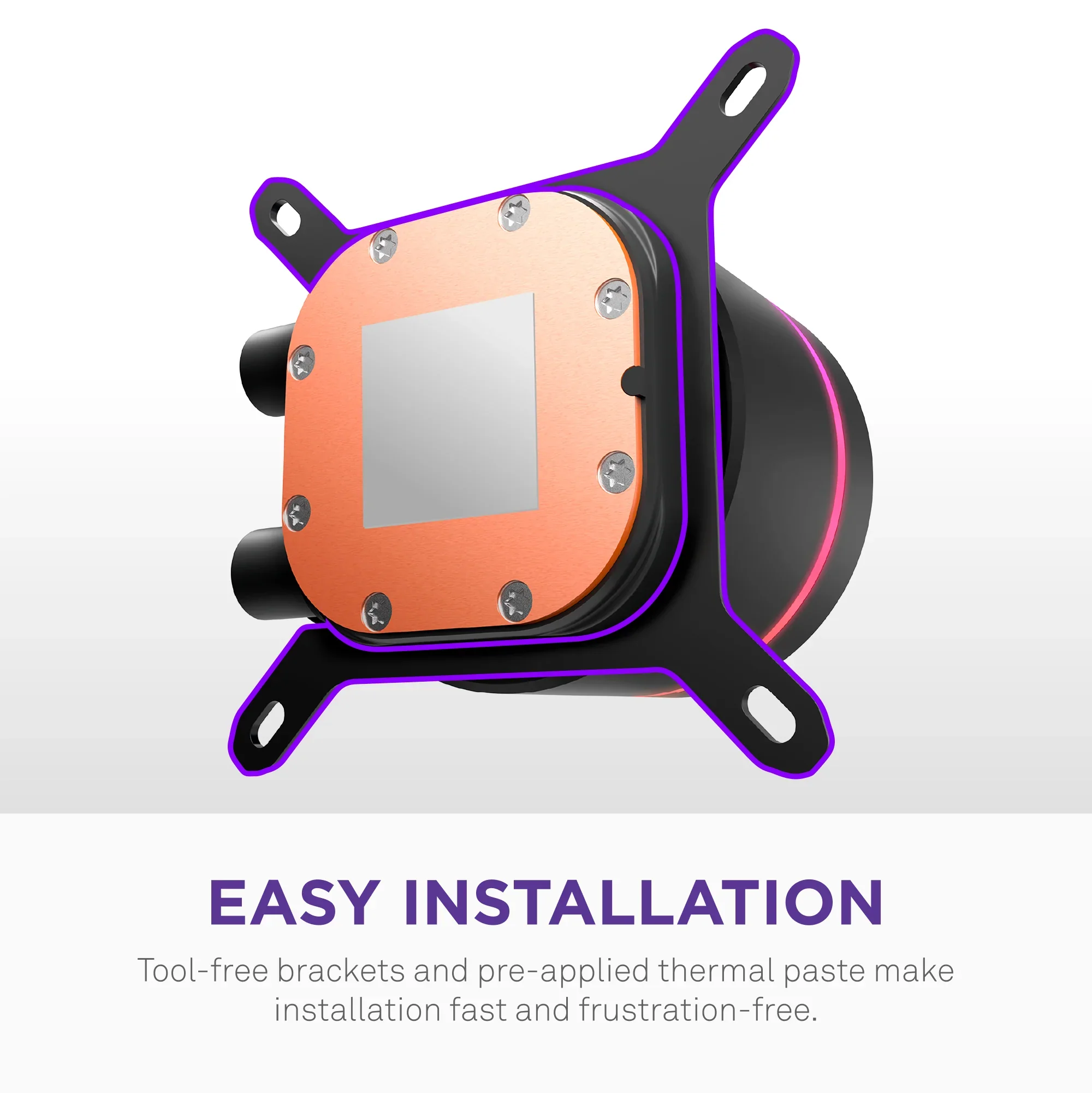 NZXT Kraken Core 360 RGB 360mm ARGB Liquid CPU Cooler Black | RL-KR36C-B1 - Image 5