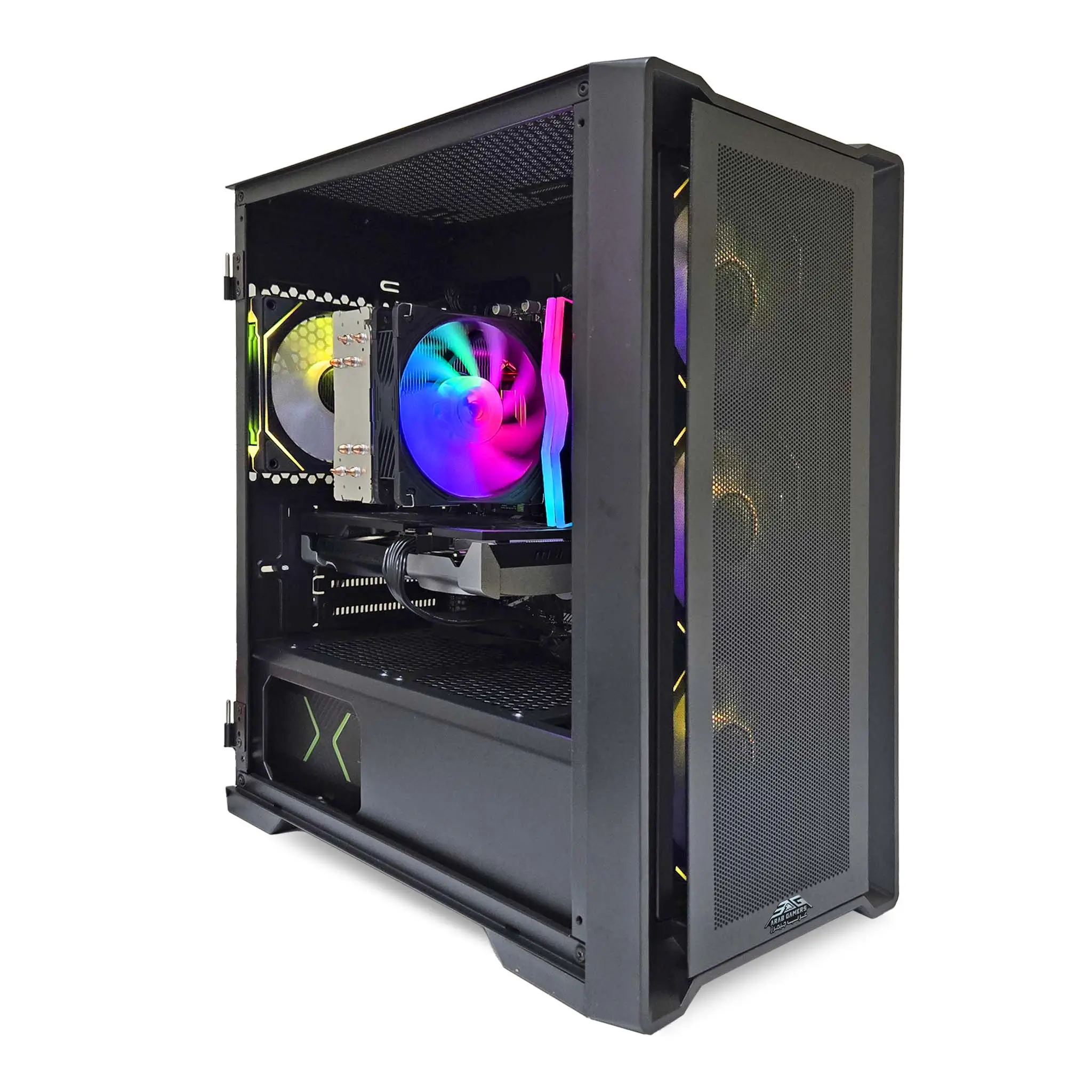Odin Gaming PC, Intel Core i5-12400F, AMD Radeon RX 580 8GB Graphics, 16GB DDR4 RAM, 512GB NVMe SSD, Windows 11 Pro, RGB Black Case - Image 2