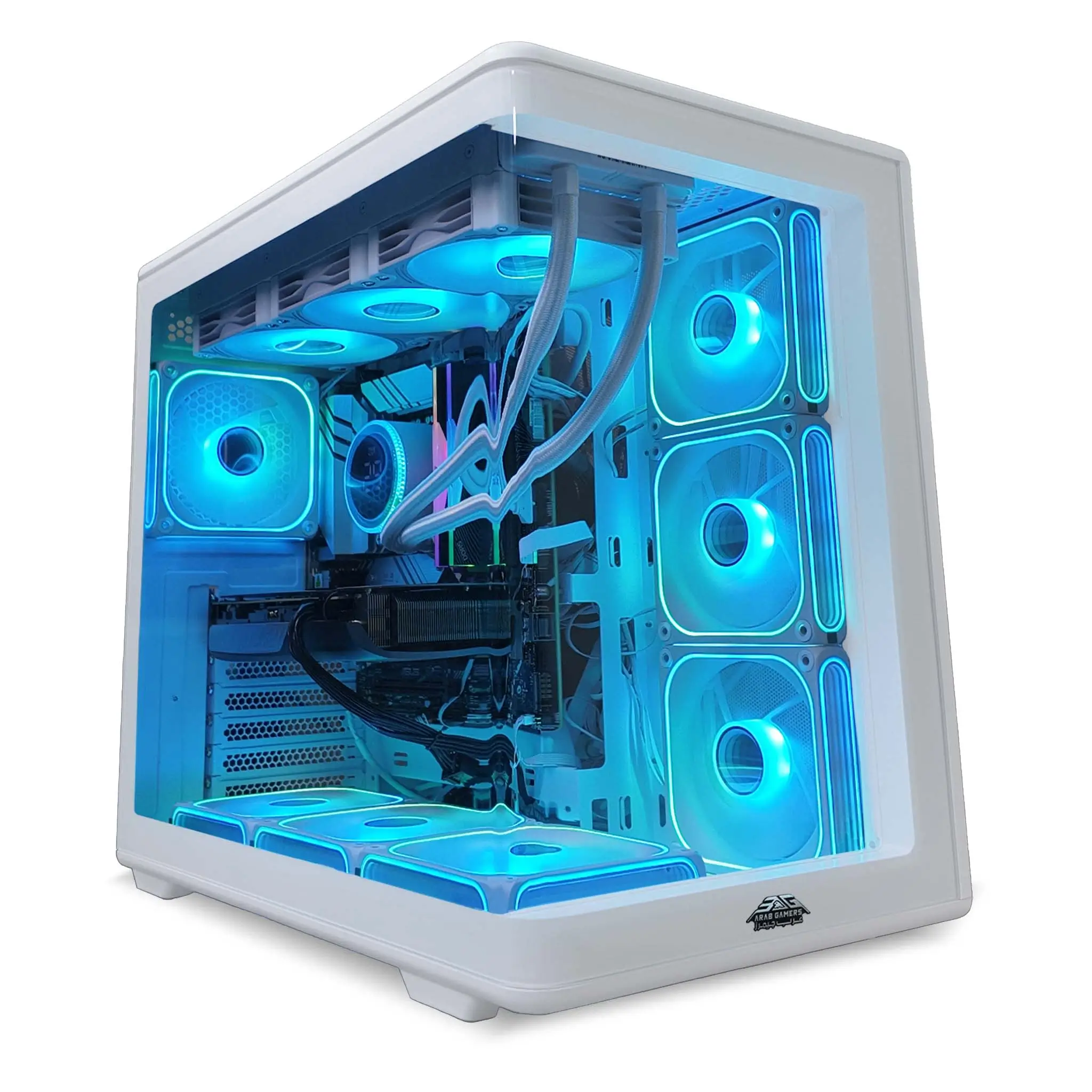 Ryzen 9 Workstation Desktop PC, AMD Ryzen 9 9900X3D, NVIDIA GeForce RTX 5070 Ti 16GB Graphics Card, 32GB DDR5 RAM, 2TB NVMe SSD, Windows 11 Pro, RGB White Case - Image 3