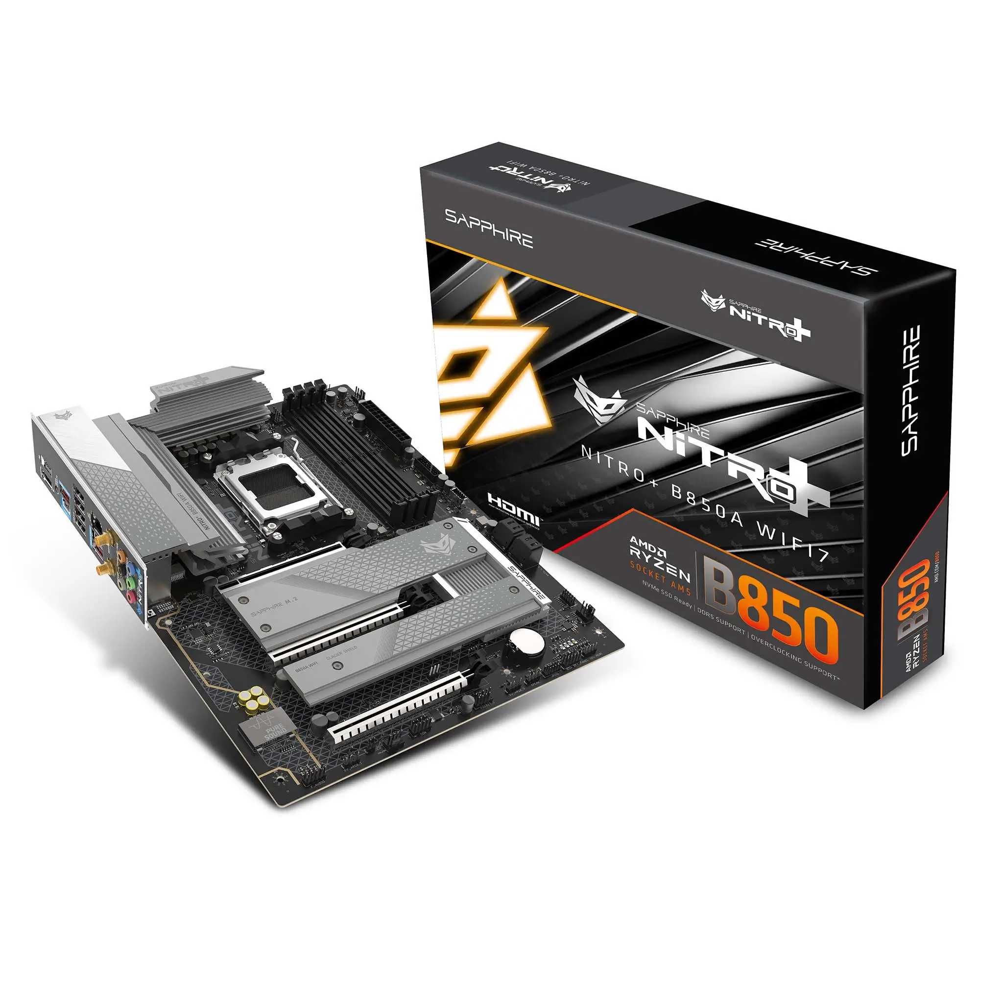 SAPPHIRE NITRO+ B850A WIFI 7 AMD AM5 DDR5 ATX Motherboard – UAE - Image 7