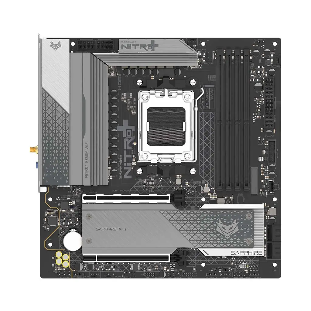 SAPPHIRE NITRO+ B850M WIFI AMD B850 AM5 DDR5 Micro-ATX Motherboard - Image 4
