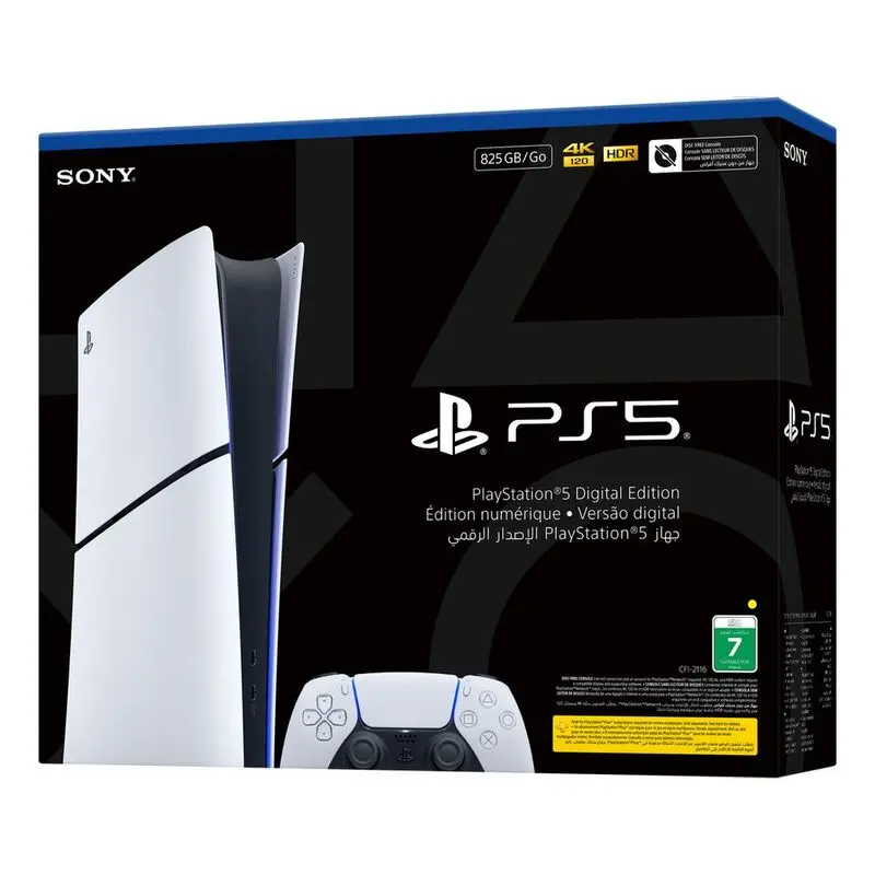 Sony PlayStation 5 Slim Digital Edition, 825GB SSD, 16GB Memory Console, White (CFI2116B01Y) - Image 3