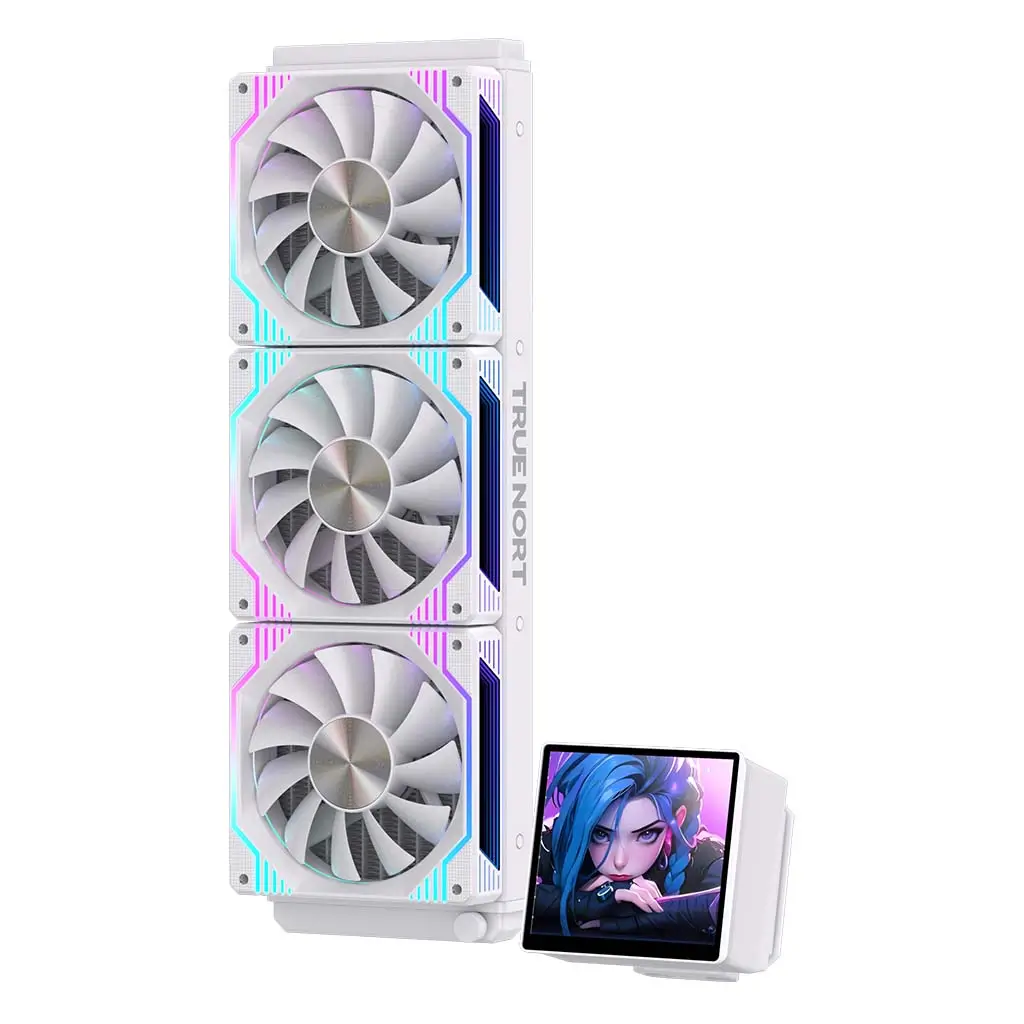 True Nort 360D Advanced CPU Liquid Cooler, 360mm Radiator with DIY Display Screen, Triple ARGB Fans & High-Perfromance Pump, Universel Socket Support - Image 3