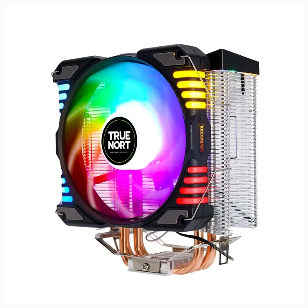True Nort 400A Tower CPU Air Cooler, 4 Heat-Pipes, 120 mm PWM Fan, 55 CFM Airflow, Universal Intel & AMD Socket Support | TN-400A