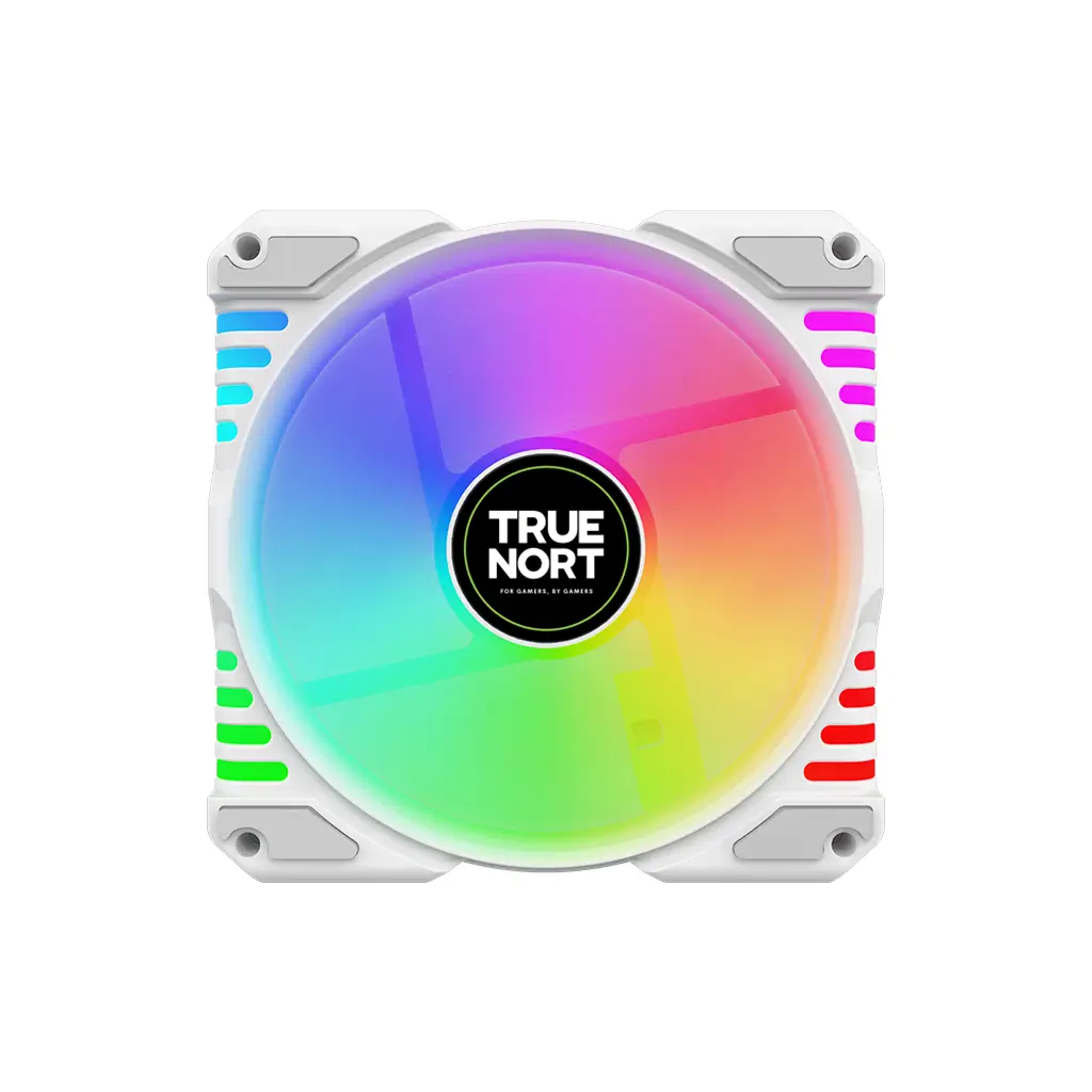 True Nort CL120 ARGB Case Fan – 120mm Hydraulic Bearing, 600-1600 RPM, 58 CFM Airflow, ARGB Lighting | CL120