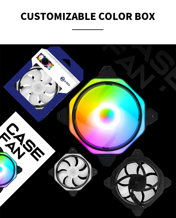 TrueNort Pc Case Fan 120mm RGB 6Pin 12V 3W Black, Single Fan | MF-120-02 - Image 11