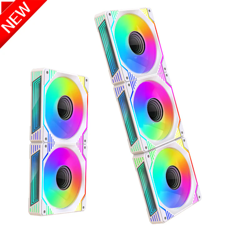 TrueNort Pc Case Fan 120mm RGB 6Pin 12V 3W White, Single Fan - Image 4