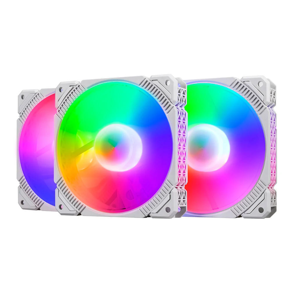 TrueNort Pc Case Fan 120mm RGB 6Pin 12V 3W White, Single Fan | LJ-120 - Image 4