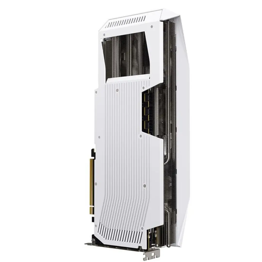 Mercury AMD Radeon RX 9070XT OC White Gaming Edition with RGB 16GB GDDR6 Graphics Card, 256-bit Memory, 3100 MHz Boost Clock, 4096 Stream Processors, 20 Gbps Memory Speed, HDMI 3xDP, AMD RDNA 4, PCIE 5.0 - Image 4