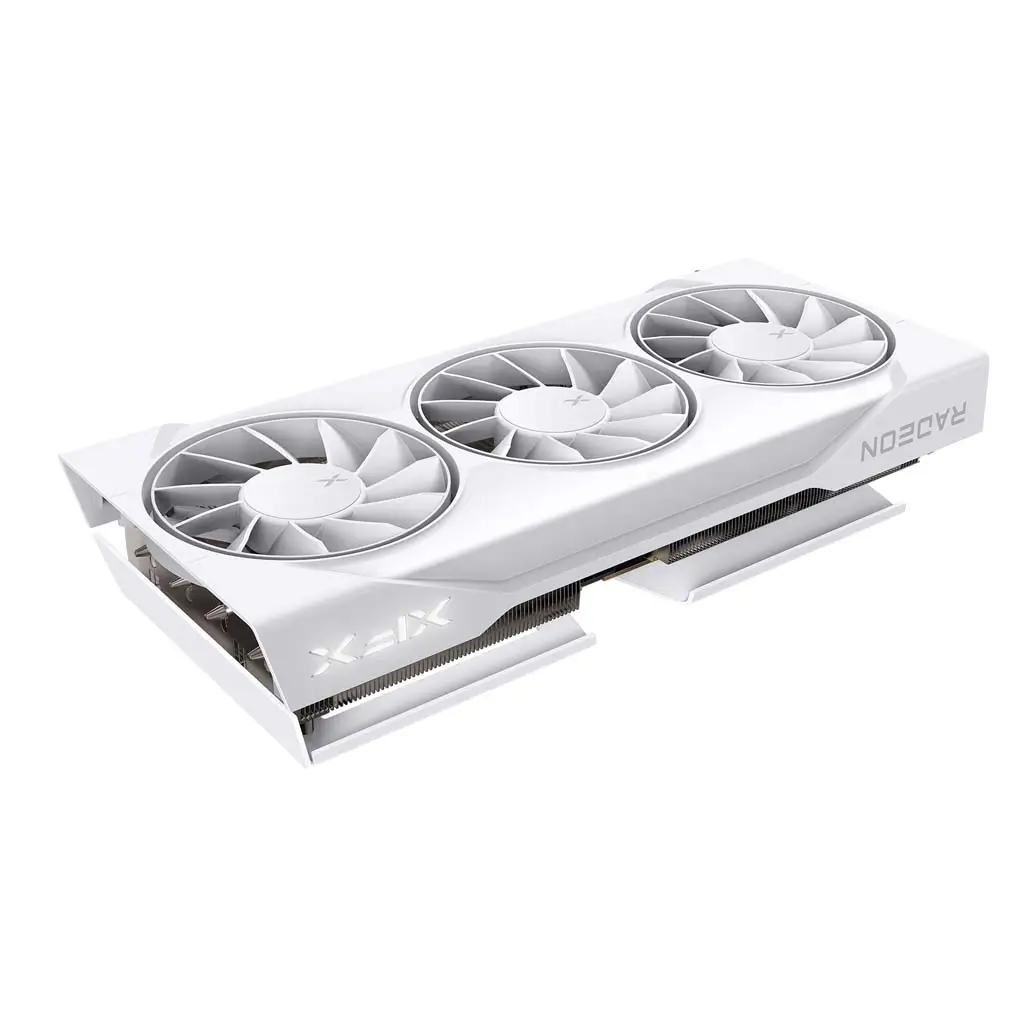 XFX Swift AMD Radeon RX 9060 XT OC Triple Fan Gaming Edition with 16GB GDDR6 Graphics Card, 128-bit Memory, 3320 MHz Boost Clock, 2048 Stream Processors, 20 Gbps Memory Speed, HDMI 3xDP, AMD RDNA 4, PCIE 5.0 - Image 3